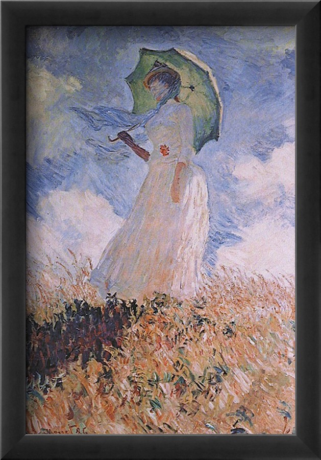 Woman with Parasol - Claude Monet Paintings